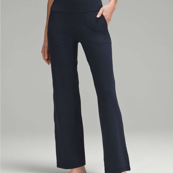 Lululemon Athletica Navy wide Leg Pants - Picture 1 of 4